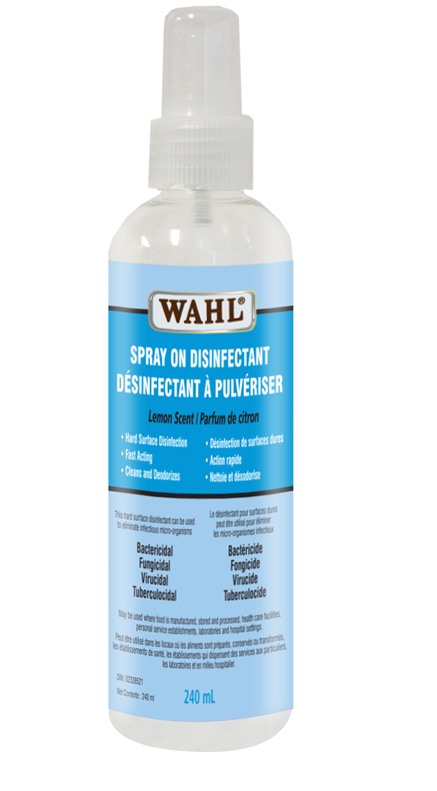 Wahl Spray On Disinfectant 240 ml - Click Image to Close